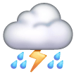 cloud-with-lightning-and-rain Emoji samsung