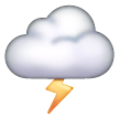 cloud-with-lightning Emoji samsung