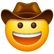 Cowboy Hat Face Emoji on Samsung Phones