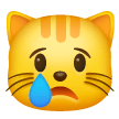 Weinender Katzenkopf Emoji Samsung