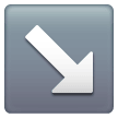 down-right-arrow Emoji samsung