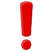❗ Rotes Ausrufezeichen Emoji auf Samsung