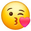 face-blowing-a-kiss Emoji samsung
