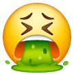 Face Vomiting Emoji on Samsung Phones