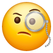 Face With Monocle Emoji on Samsung Phones