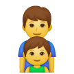 👨‍👦 Famiglia con padre e figlio Emoji su Samsung