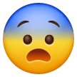 Ängstliches Gesicht Emoji Samsung