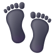footprints Emoji samsung
