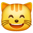 grinning-cat-with-smiling-eyes Emoji samsung