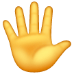 hand-with-fingers-splayed Emoji samsung