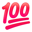 100-Punkte-Symbol Emoji Samsung
