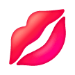 Marca de beso Emoji Samsung