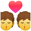 Uomo e donna che si baciano Emoji Samsung