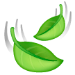 Leaf Fluttering in Wind Emoji on Samsung Phones