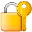 locked-with-key Emoji samsung