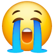 loudly-crying-face Emoji samsung