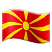Flagge von Nordmazedonien Emoji Samsung