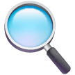 magnifying-glass-tilted-left Emoji samsung