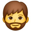 man-beard Emoji samsung