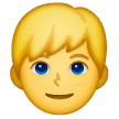 man-blond-hair Emoji samsung