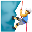 man-climbing Emoji samsung