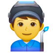👨‍🏭 Profesional Industrial Hombre Emoji en Samsung