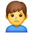 man-frowning Emoji samsung