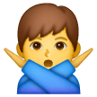 man-gesturing-no Emoji samsung