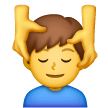 man-getting-massage Emoji samsung