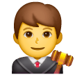 man-judge Emoji samsung