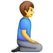 man-kneeling-facing-right Emoji samsung