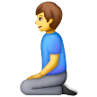 man-kneeling Emoji samsung