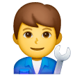 man-mechanic Emoji samsung