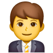 man-office-worker Emoji samsung