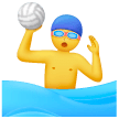 Man Playing Water Polo Emoji on Samsung Phones