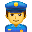man-police-officer Emoji samsung