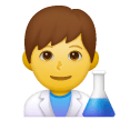 Man Scientist Emoji on Samsung Phones