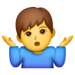 man-shrugging Emoji samsung