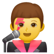 Man Singer Emoji on Samsung Phones