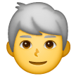 man-white-haired Emoji samsung