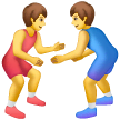 men-wrestling Emoji samsung