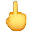 middle-finger Emoji samsung