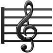 Partitura musical Emoji Samsung