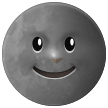Nouvelle lune avec visage Émoji Samsung