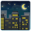 🌃 Noche estrellada Emoji en Samsung