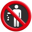 🚯 Prohibido tirar basura Emoji en Samsung
