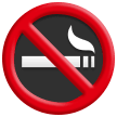 Знак «не курить» Эмодзи на телефонах Samsung