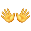 👐 Geöffnete Hände Emoji auf Samsung