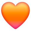 orange-heart Emoji samsung