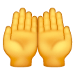 Palmas juntas hacia arriba Emoji Samsung